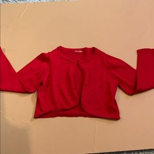 Red Sweater w/ Red Pearls